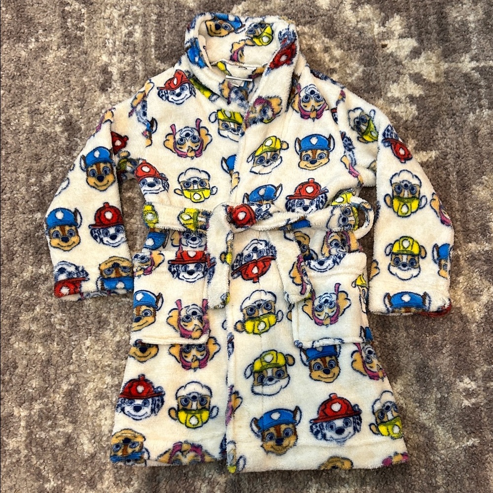 Nickelodeon Paw Patrol Kids Robe - Cream and Multicolor